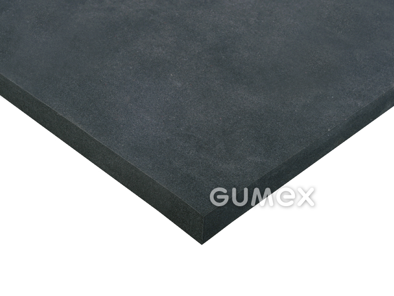 T160 EP, 2mm, 10000x1000mm, 35°Sh00, Dichte 140kg/m3, EPDM, -40°C/+100°C (kurz +120°C), schwarz, 